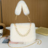 Korean Style Luxurious Plush Fur Crossbody Bag for Women
