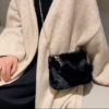 Korean Style Luxurious Plush Fur Crossbody Bag for Women