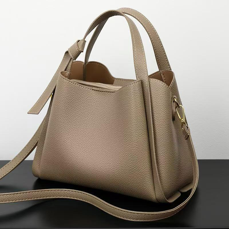 Classic soft leather bag for women